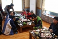  작업자 외식 나들이